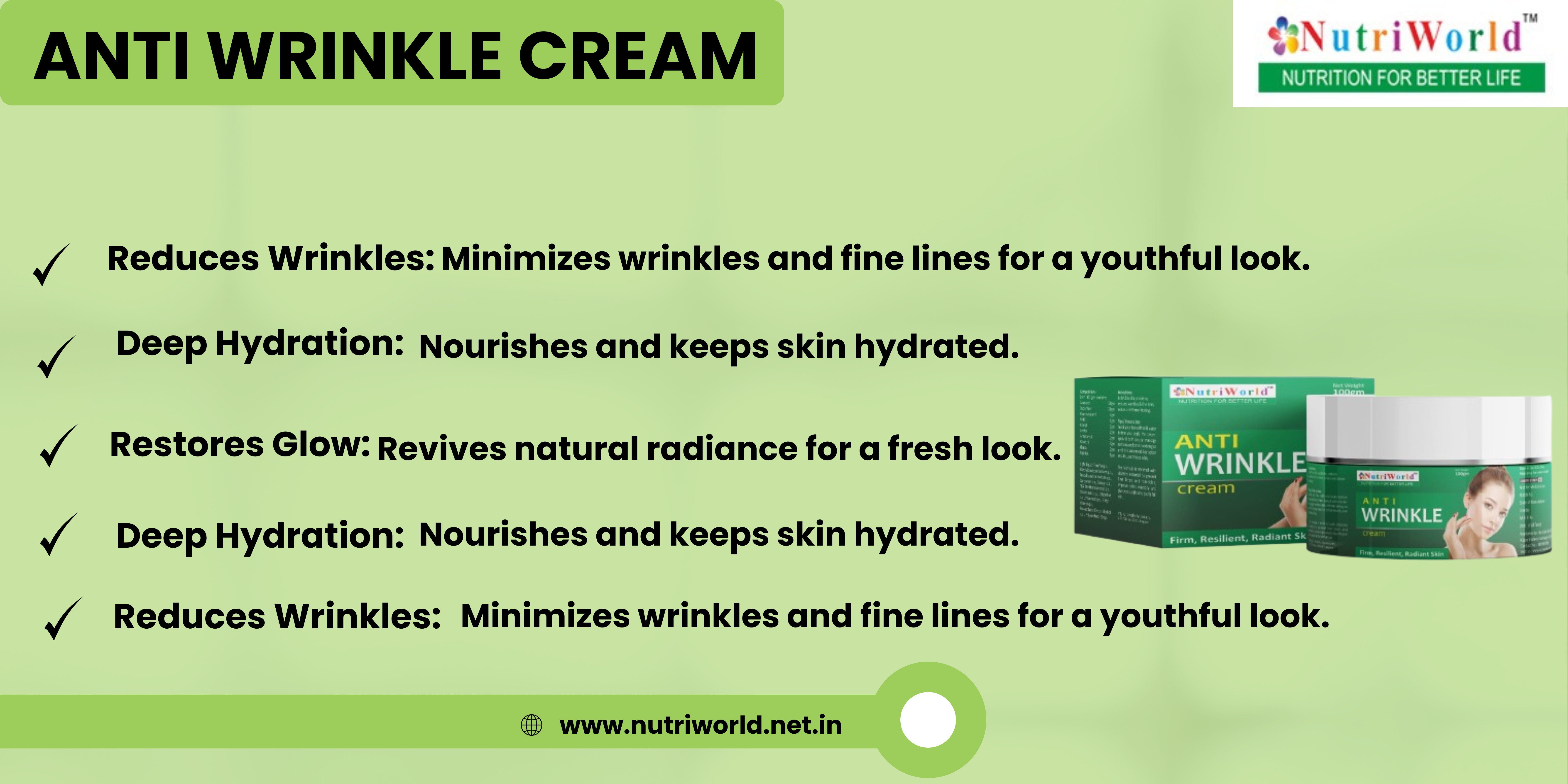 NutriWorld Anti-Wrinkle Cream